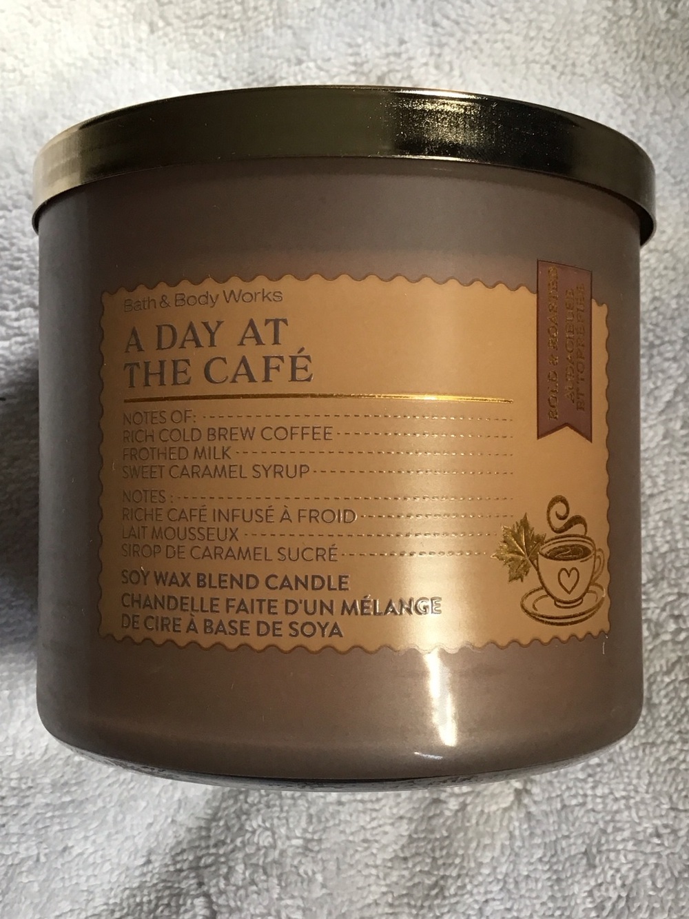 Bath & Body Works 3 wick candle A Day At The Cafe